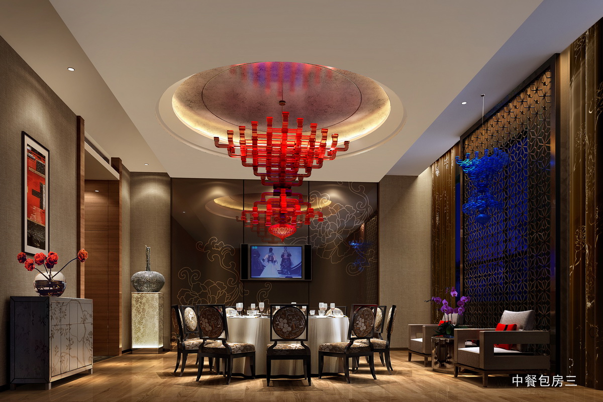 南都婚宴酒店宴會廳包房設計案例效果圖