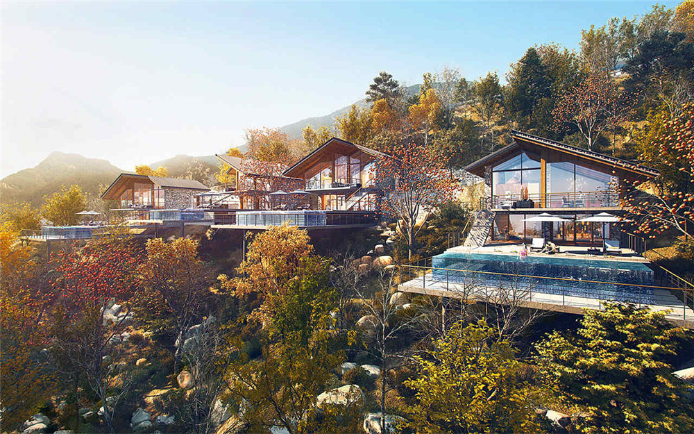 泰山生態(tài)度假酒店概念設計方案效果圖