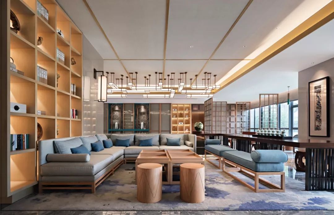 洛陽(yáng)唐邑新中式精品商務(wù)酒店裝修設(shè)計(jì)實(shí)景圖