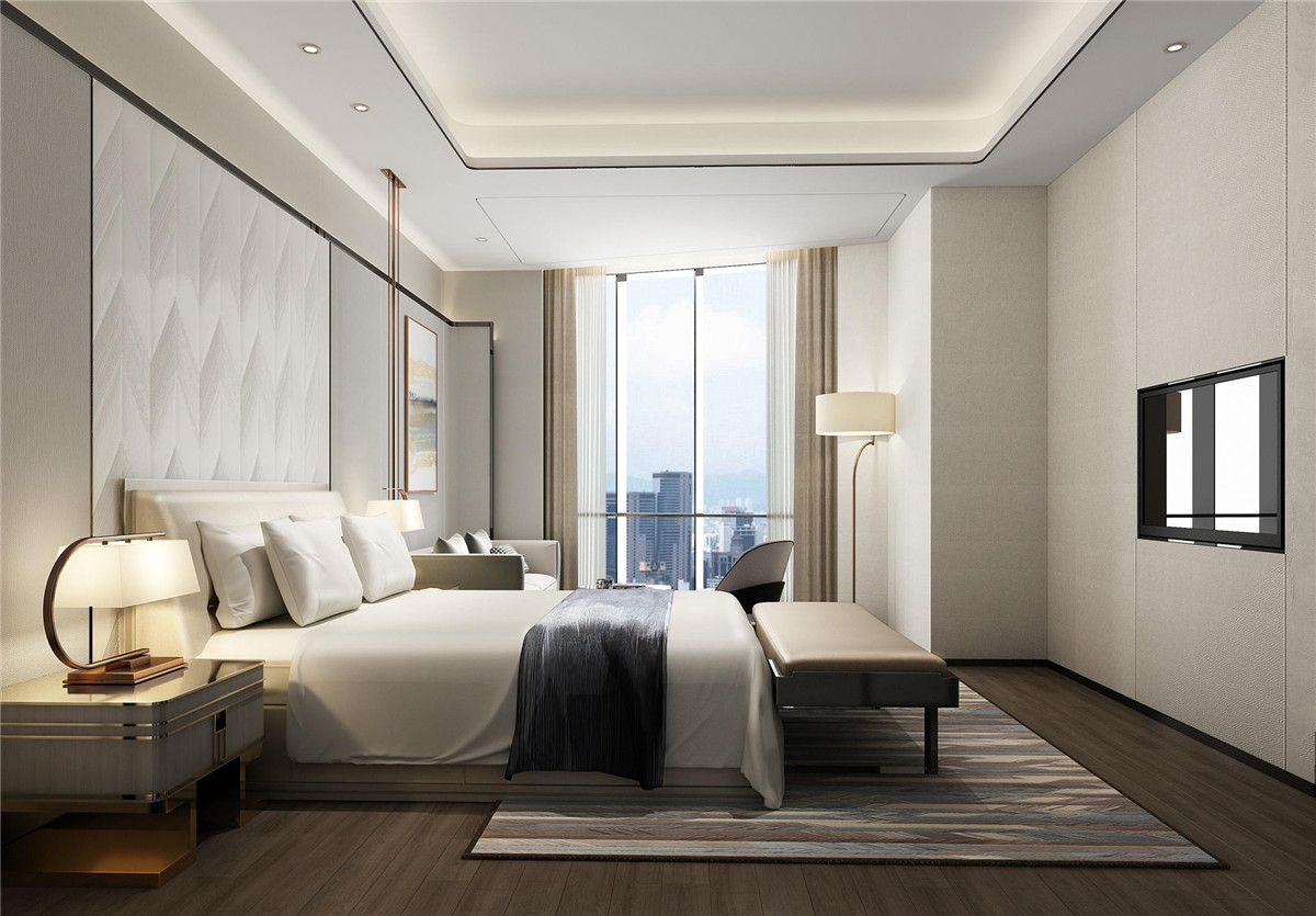 駐馬店錦曼商務酒店裝修設(shè)計案例效果圖