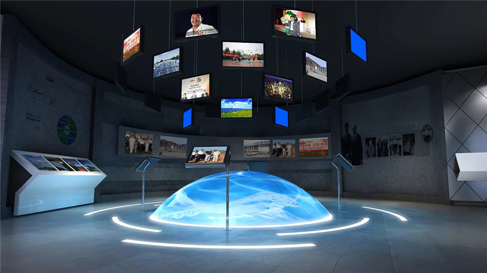 鄭州展廳設計公司-英利集團企業(yè)展廳設計效果圖