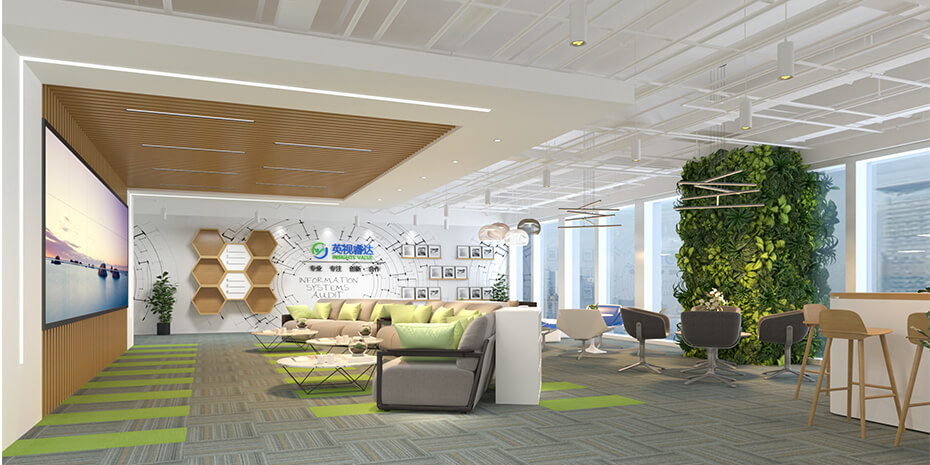 鄭州英視睿達辦公室裝修公司設計案例