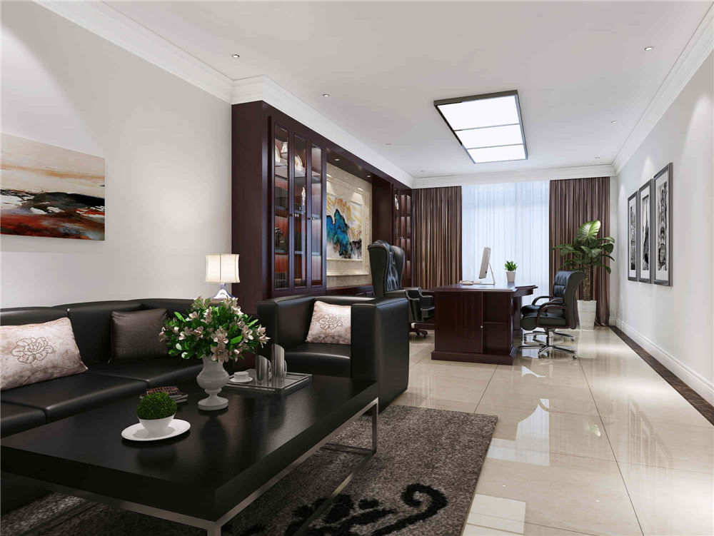 鄭州柳工機械辦公大樓裝修公司設(shè)計案例