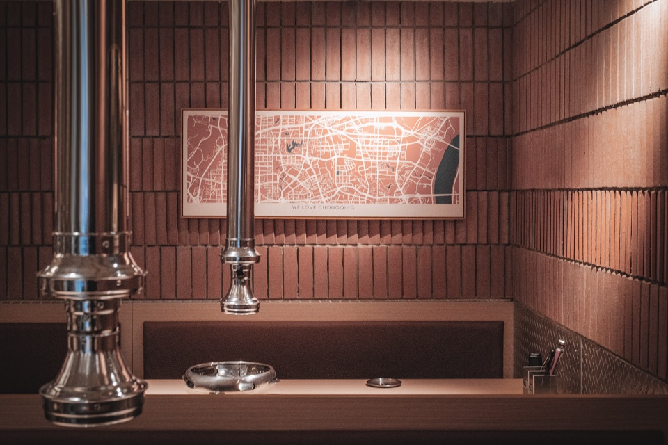 鄭州復古工業(yè)風烤肉店裝修設計案例