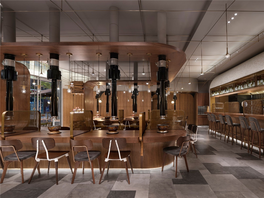 鄭州精致工業(yè)風燒烤店裝修設(shè)計案例