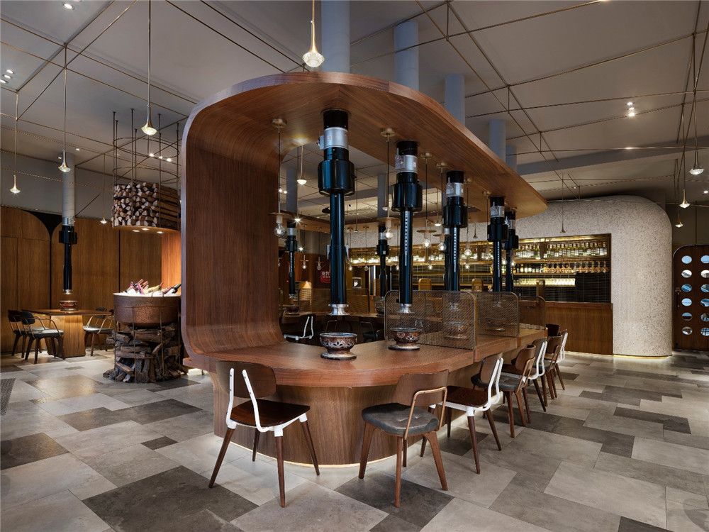 鄭州精致工業(yè)風燒烤店裝修設(shè)計案例