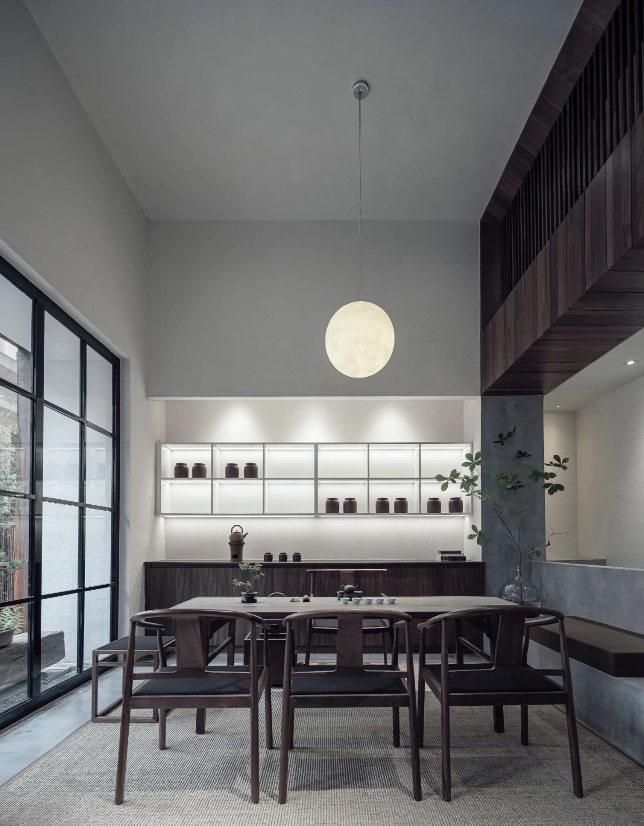 鄭州現(xiàn)代簡約風(fēng)霽月茶室裝修設(shè)計(jì)實(shí)景圖