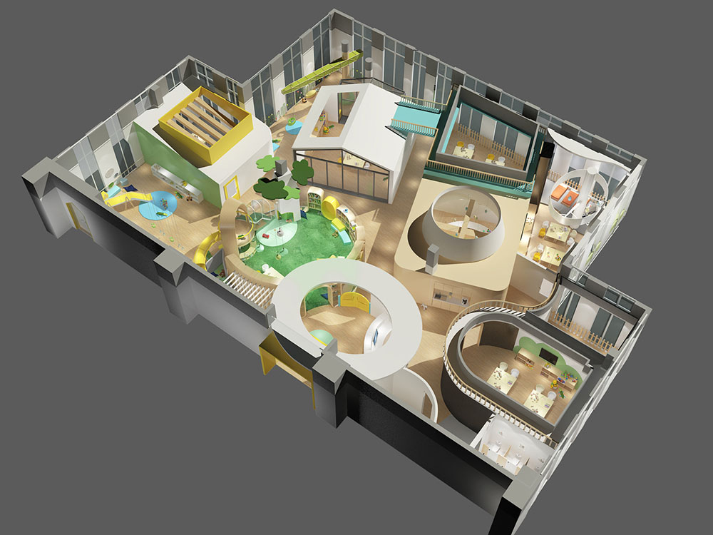 鄭州兒童成長中心裝修設(shè)計(jì)案例