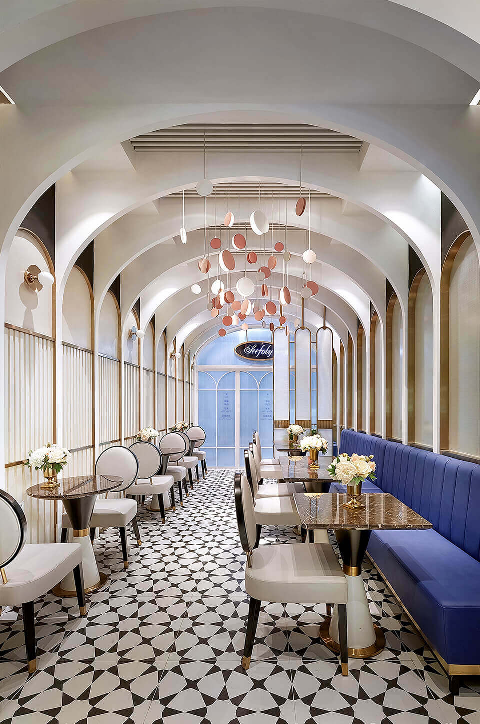 鄭州法式甜品店裝修公司設計案例