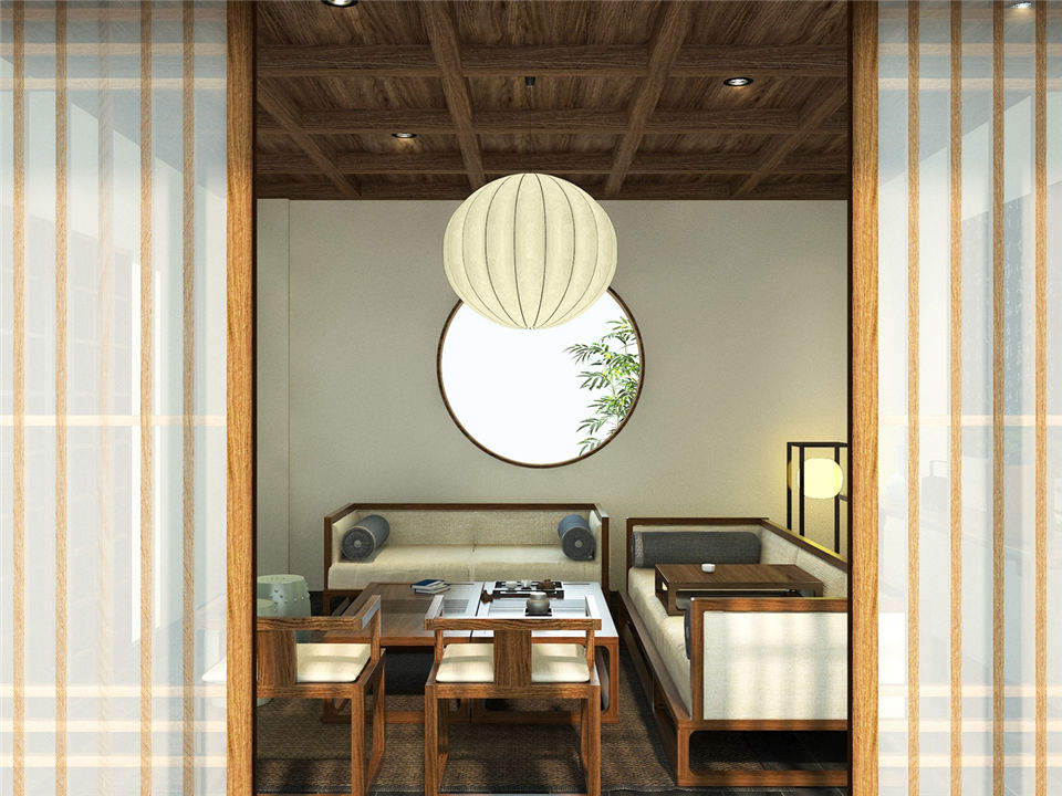 鄭州禪心茶餐廳裝修公司設(shè)計案例