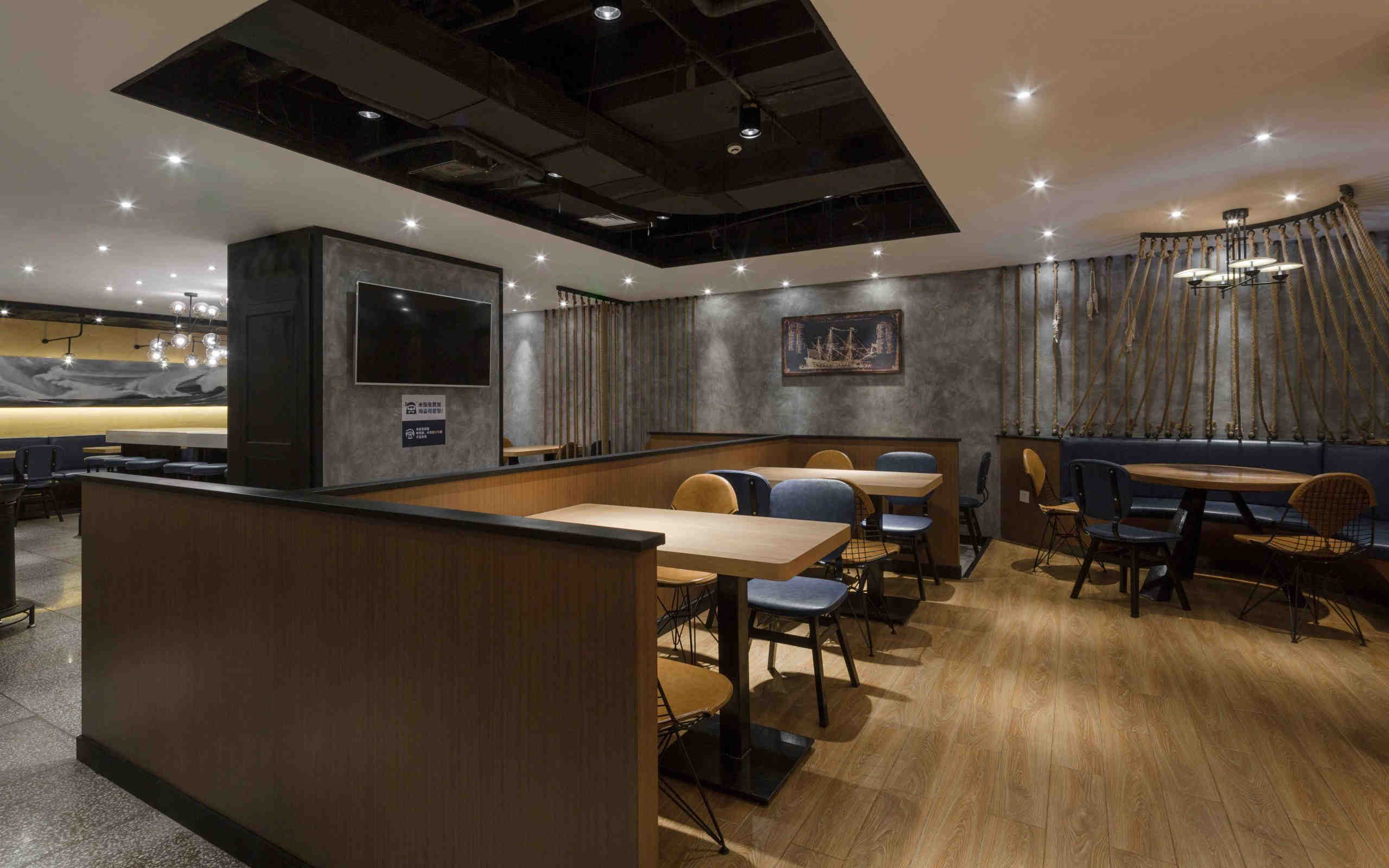 鄭州海盜蝦飯裝修公司設(shè)計(jì)案例