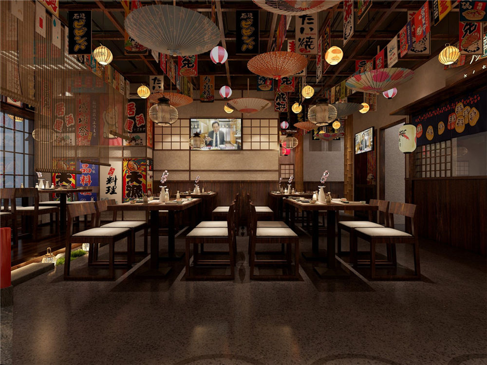 新鄉(xiāng)三町橋日料店裝修公司設(shè)計案例