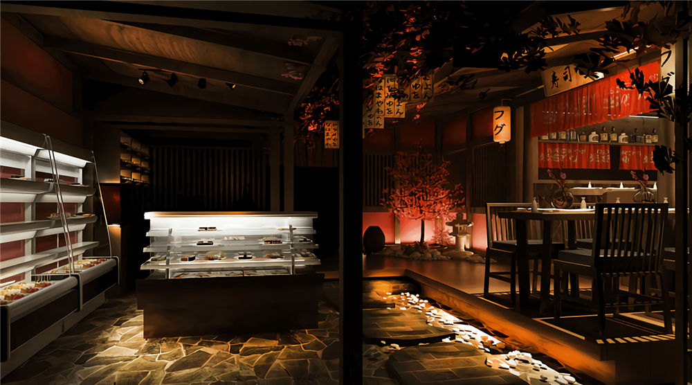 鄭州一井壽司設(shè)計公司裝修案例