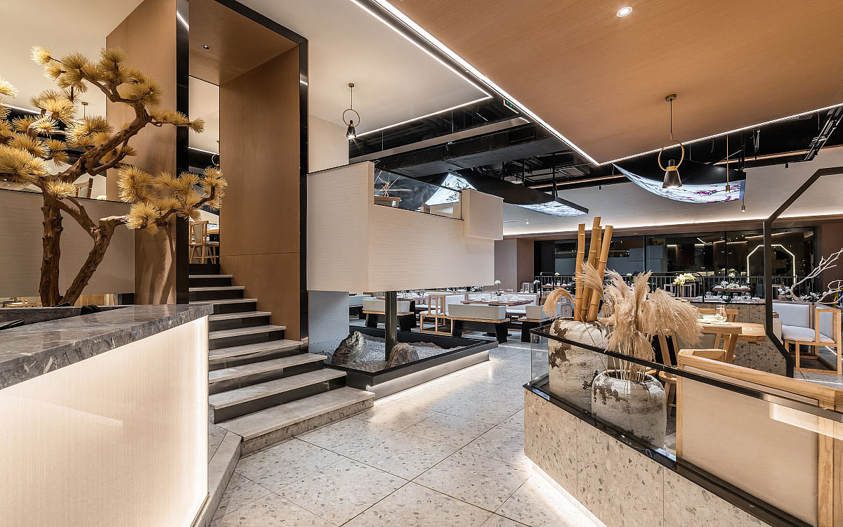 鄭州新陶然中餐廳裝修公司設(shè)計(jì)案例