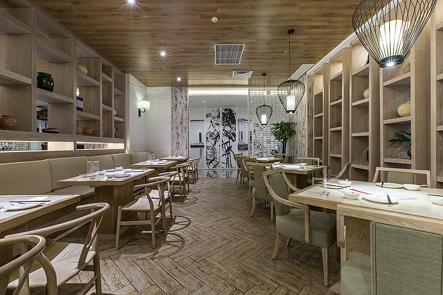 鄭州乾園中餐廳裝修公司設計案例