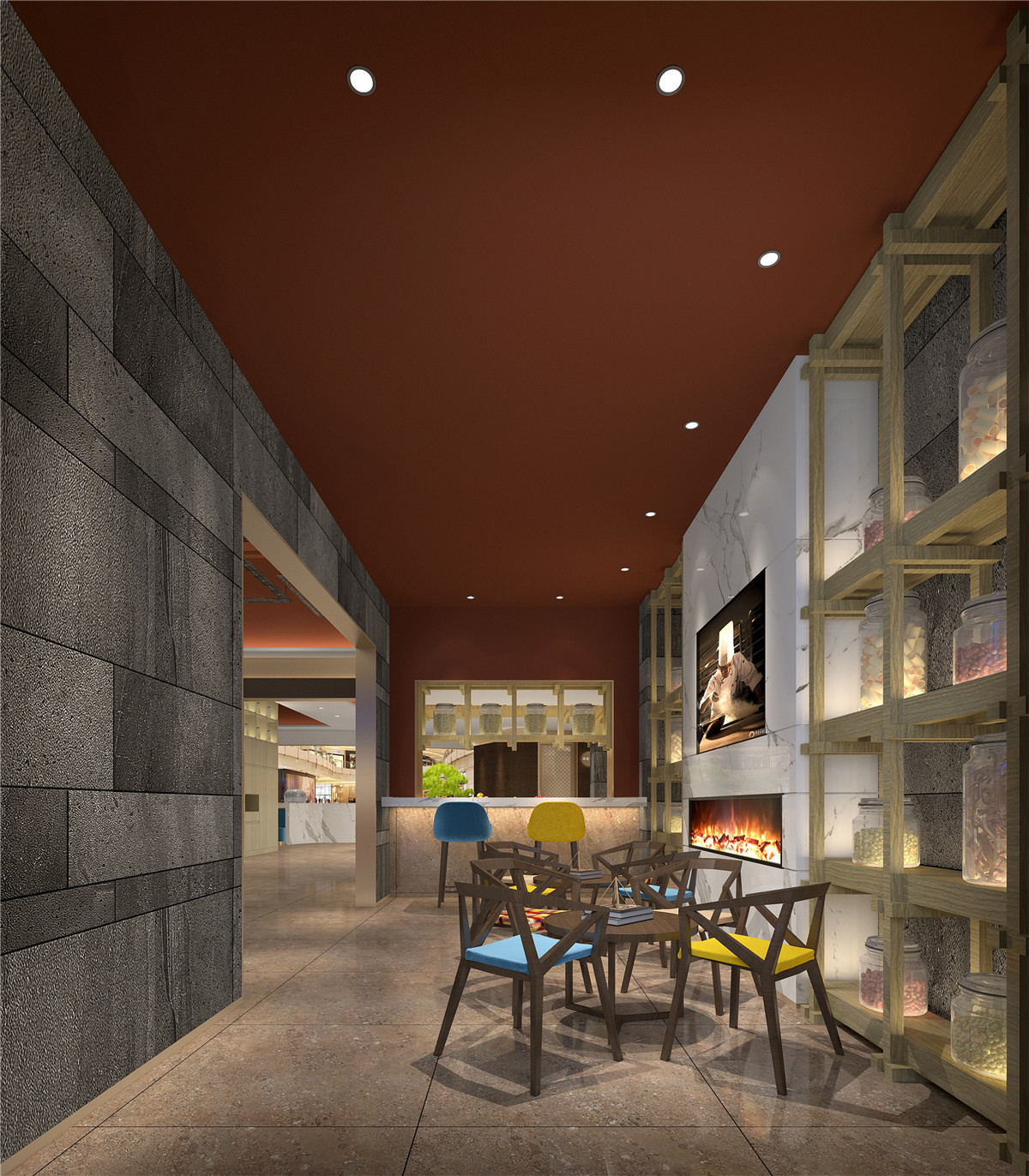 鄭州一撈一世界火鍋店裝修公司設(shè)計案例