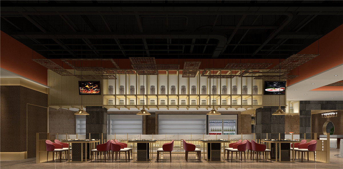 鄭州一撈一世界火鍋店裝修公司設(shè)計案例