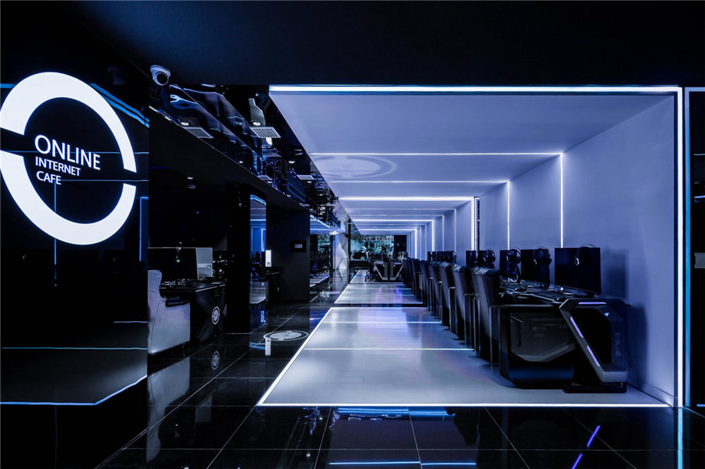 鄭州ON LINE 電競館裝修公司設計案例