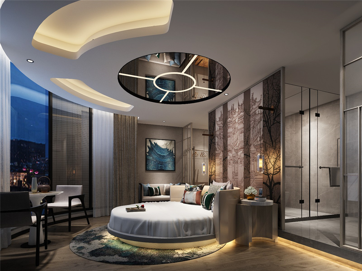 開封酒店設(shè)計(jì)公司-時(shí)尚主題酒店裝修案例