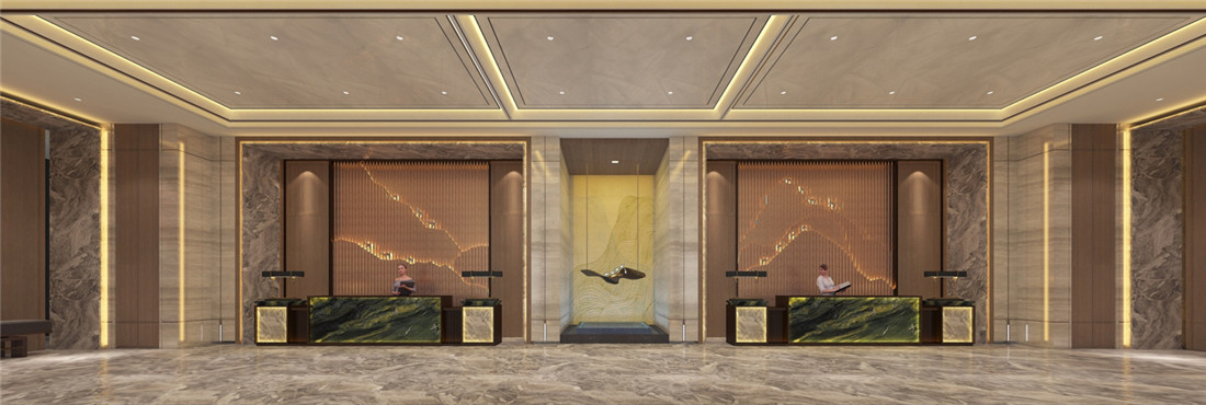 新鄉(xiāng)駝人新誠國際酒店裝修設(shè)計案例效果圖