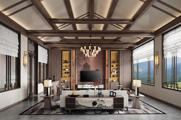 信陽(yáng)光山四合院新中式會(huì)所設(shè)計(jì)