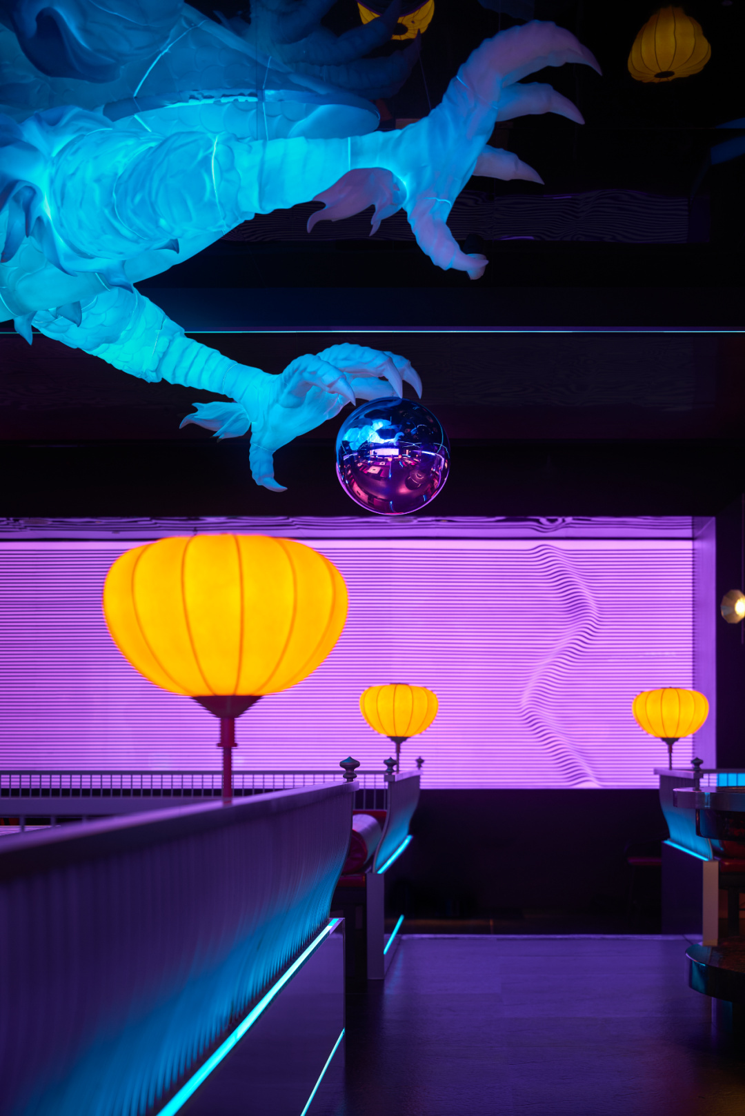 超酷國潮朋克風火鍋串串店裝修設計案例(圖5)