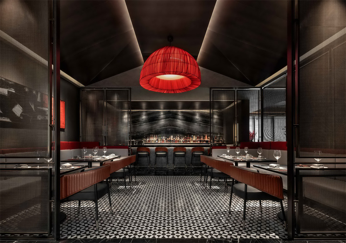 上海言江南新中式中餐廳裝修設(shè)計(jì)案例(圖1) 上海言江南新中式中餐廳裝修設(shè)計(jì)案例(圖1)