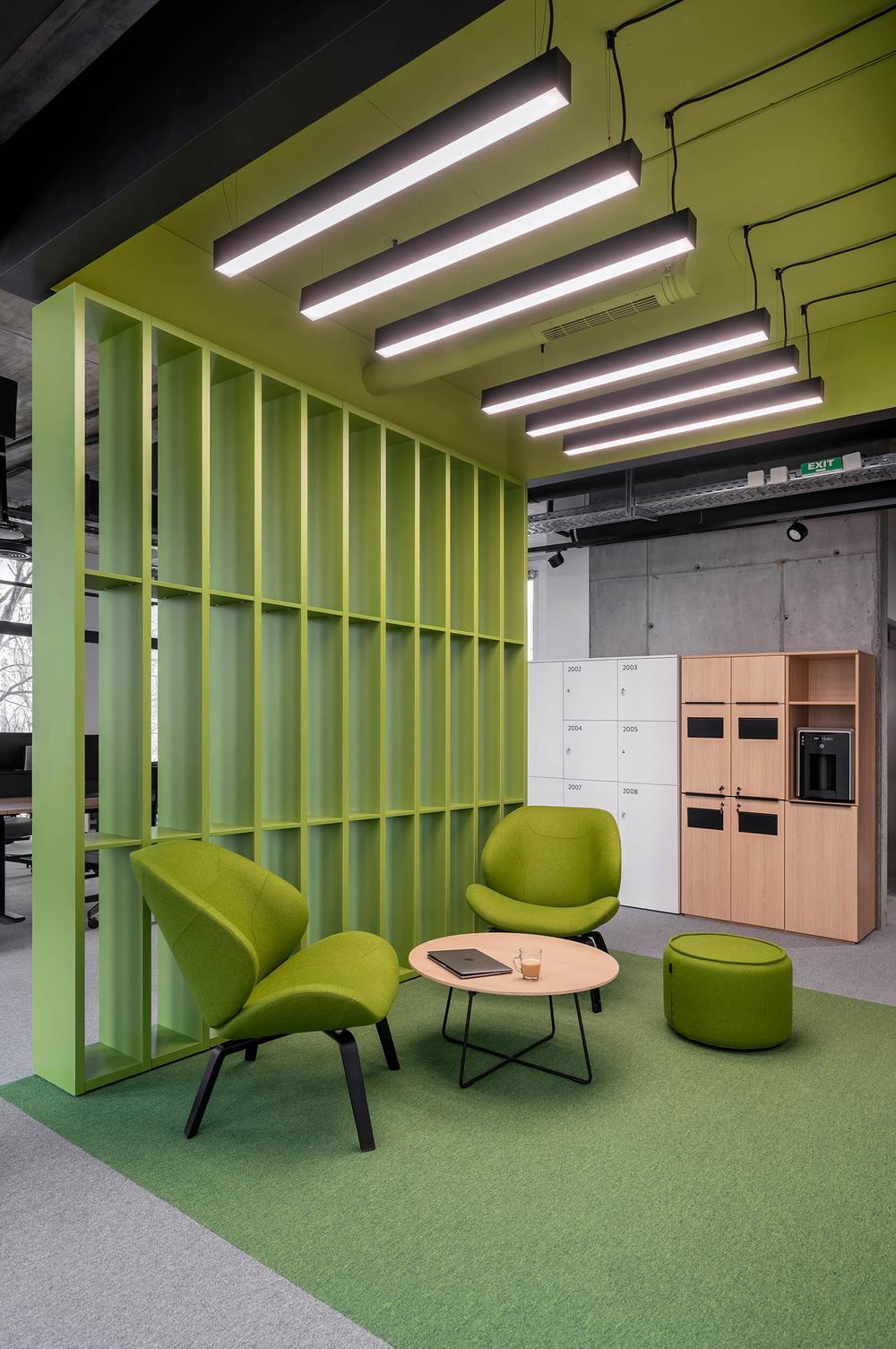 1300平清新工業(yè)風科技公司辦公室裝修設計(圖2)