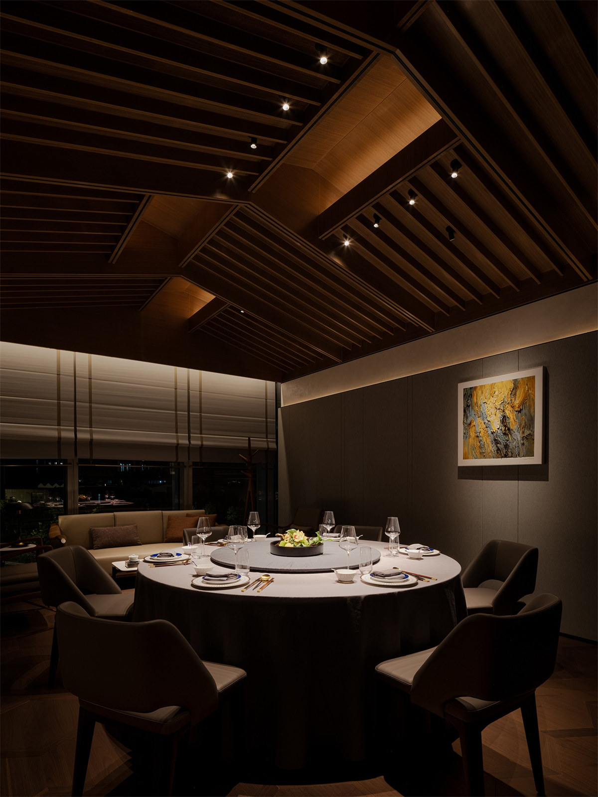 周舍海派美學(xué)中餐廳裝修設(shè)計方案(圖8)