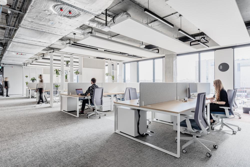 簡約北歐風家居護理公司辦公室裝修設計案例(圖2)