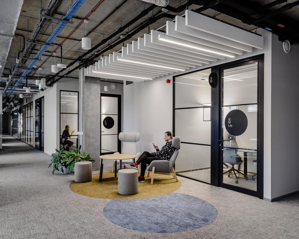 簡約北歐風家居護理公司辦公室裝修設計案例(圖9)