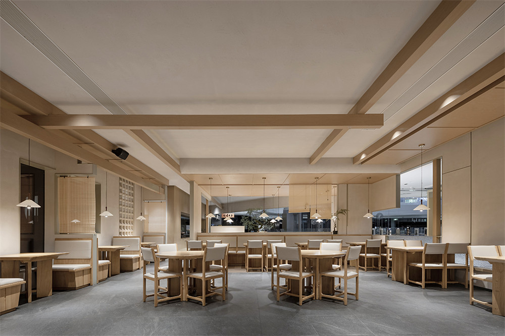 極簡禪意風媽媽菜餐廳裝修設計方案(圖3) 極簡禪意風媽媽菜餐廳裝修設計方案(圖3)