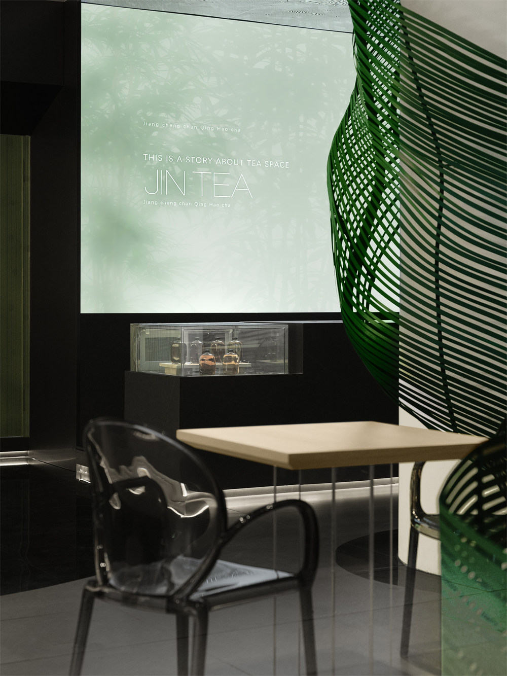 現(xiàn)代東方韻味   津喬茶茶葉店面裝修設(shè)計(jì)方案(圖5)