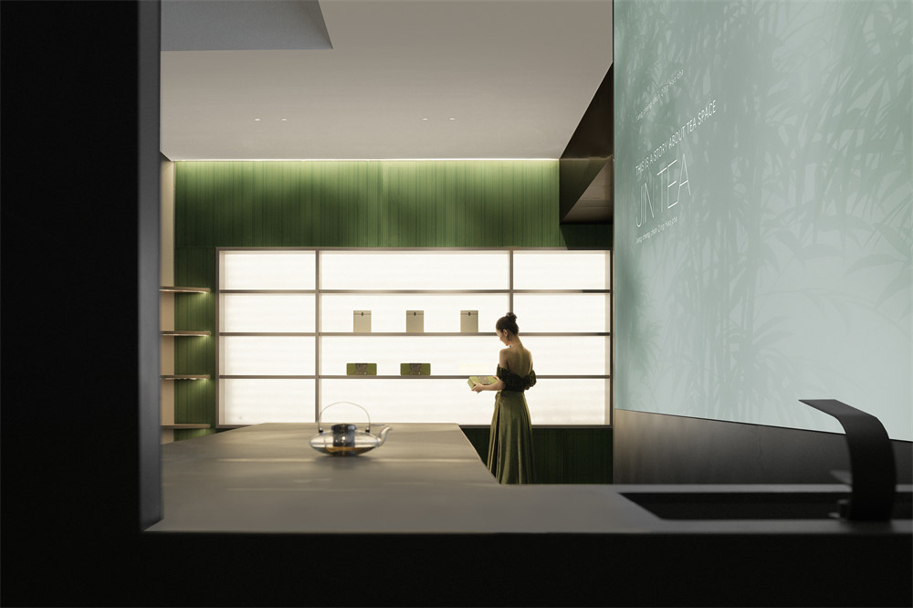 現(xiàn)代東方韻味   津喬茶茶葉店面裝修設(shè)計(jì)方案(圖8)