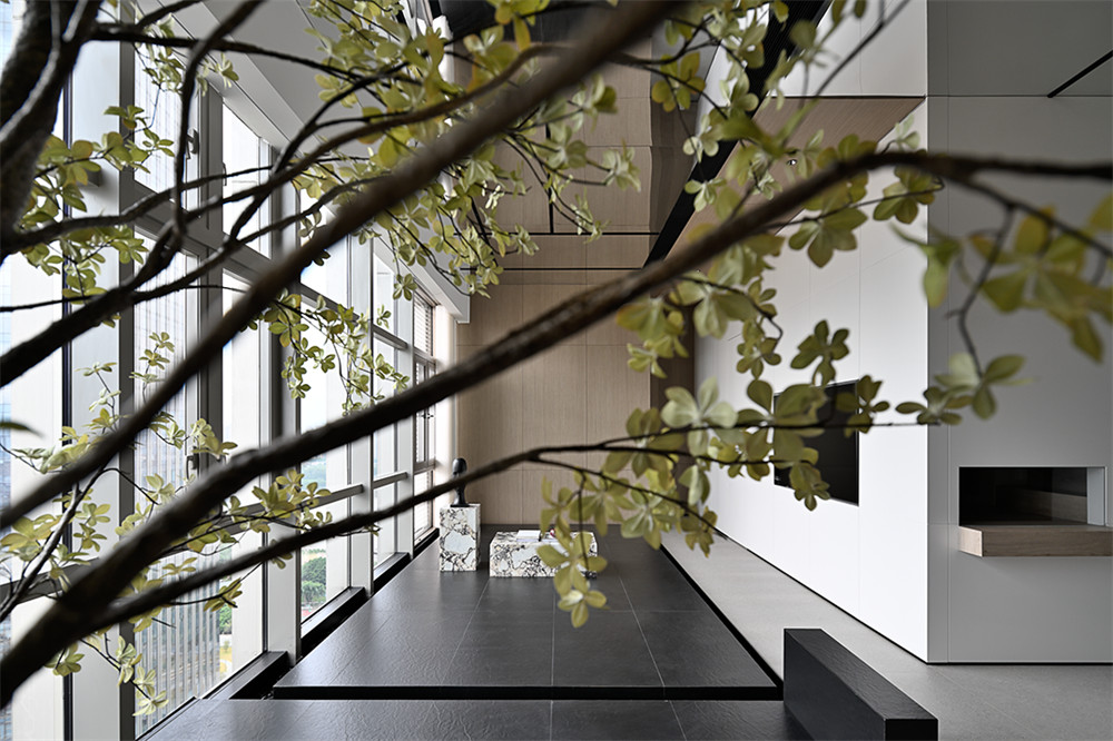 300平極簡風富力中心辦公室裝修設計方案(圖4)