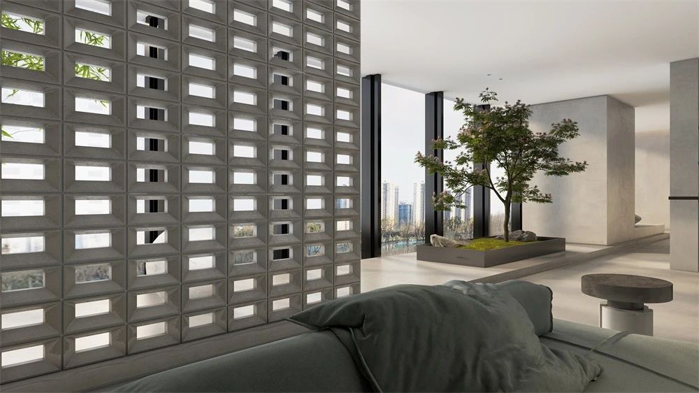 極簡禪意茶館兼辦公室裝修設計案例(圖4)