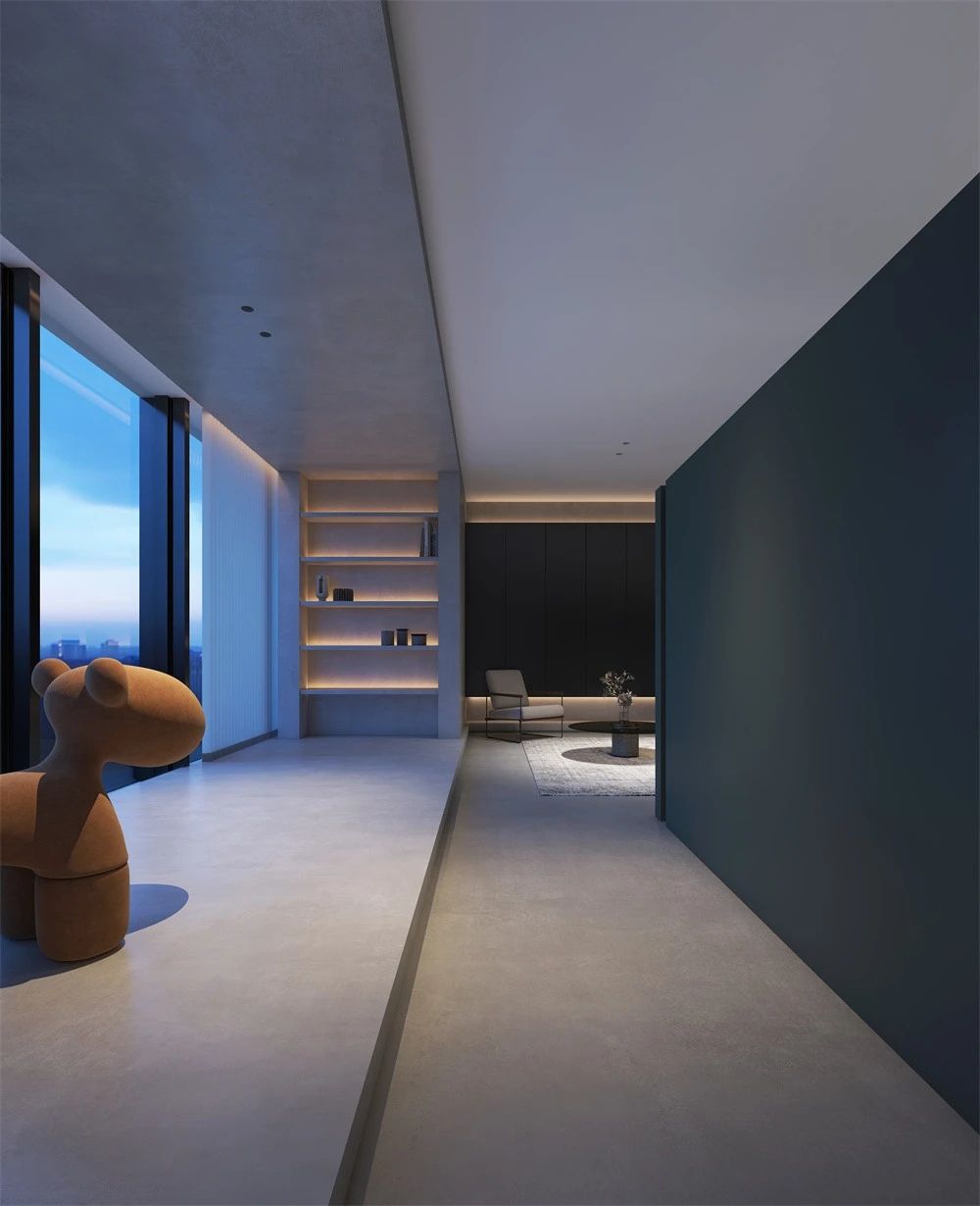 極簡禪意茶館兼辦公室裝修設計案例(圖11)