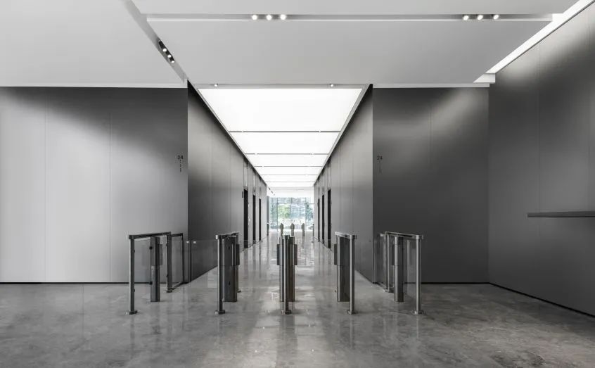 南沙匯通中心甲級寫字樓大廳公共區(qū)域裝修設(shè)計(圖7)