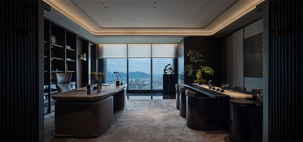 高端企業(yè)總部總裁辦公室&會所裝修設(shè)計(jì)方案(圖7)