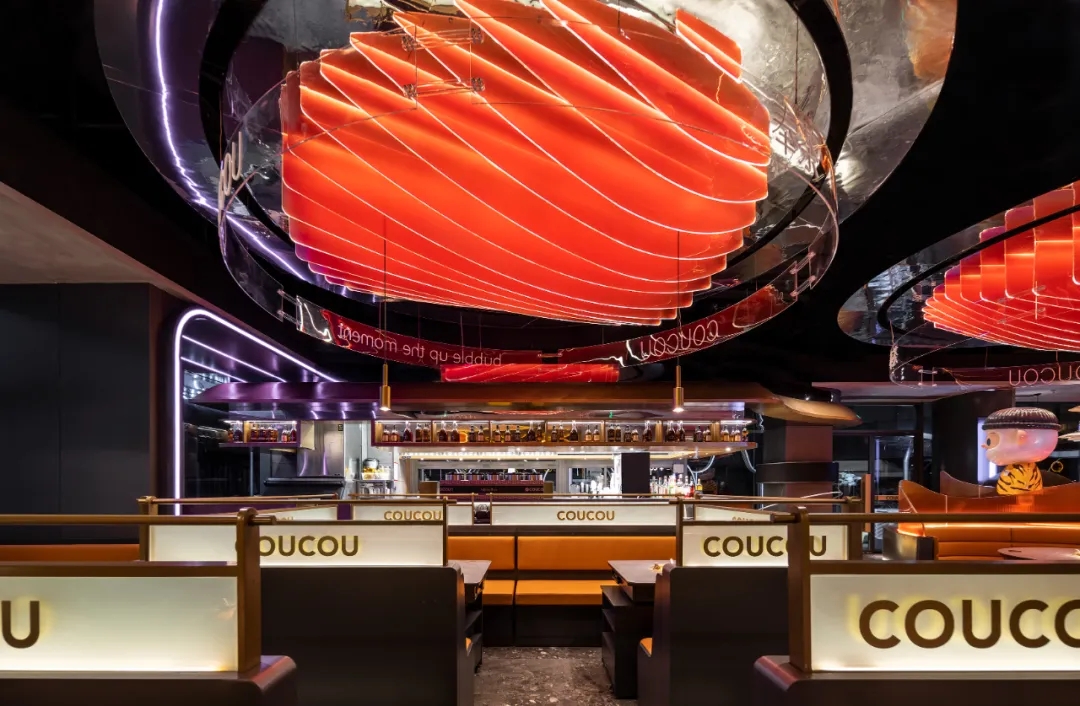 年輕時尚科幻 湊湊火鍋店裝修設(shè)計方案(圖5) 年輕時尚科幻 湊湊火鍋店裝修設(shè)計方案(圖5)