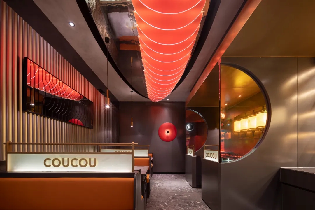 年輕時尚科幻 湊湊火鍋店裝修設(shè)計方案(圖8) 年輕時尚科幻 湊湊火鍋店裝修設(shè)計方案(圖8)