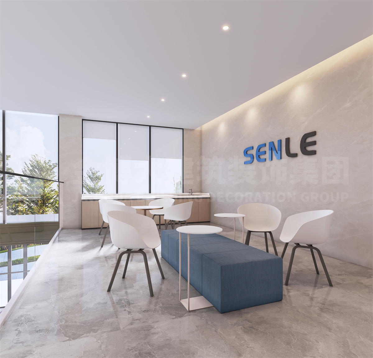 鄭州森樂智能設(shè)備辦公樓裝修設(shè)計