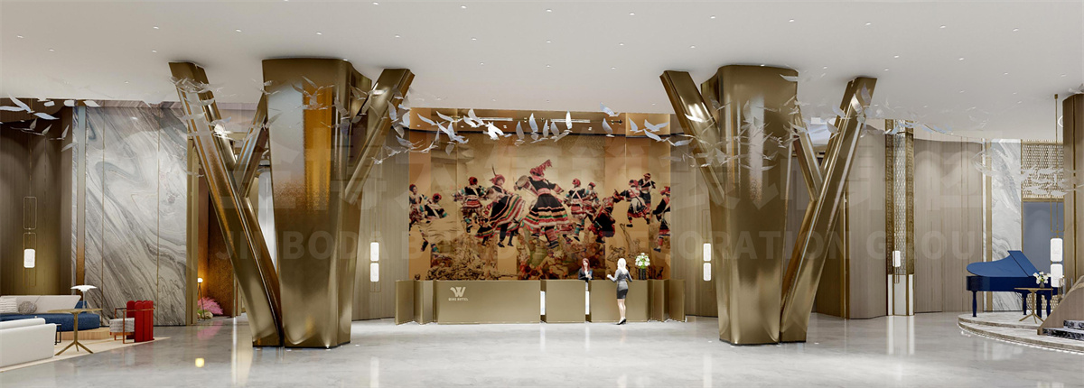 廣東清遠慶精品酒店裝修設計案例效果圖