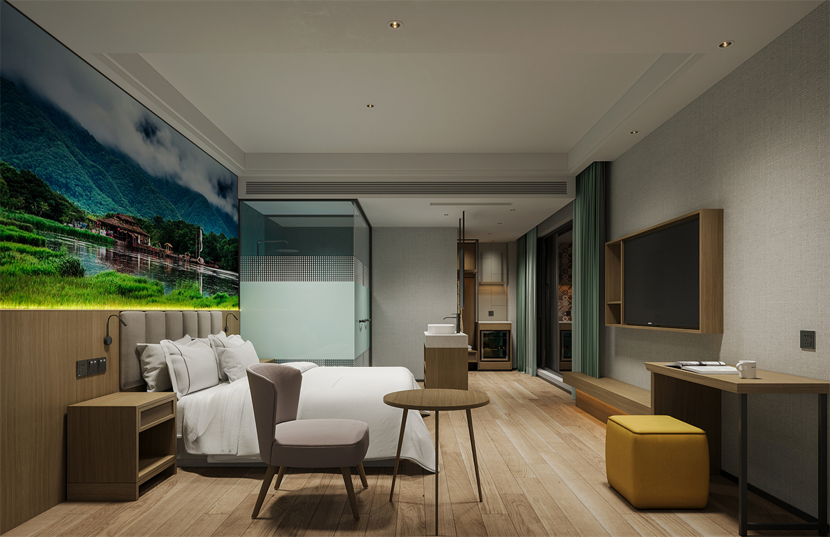 長沙秋果精品商務(wù)酒店裝修設(shè)計案例效果圖