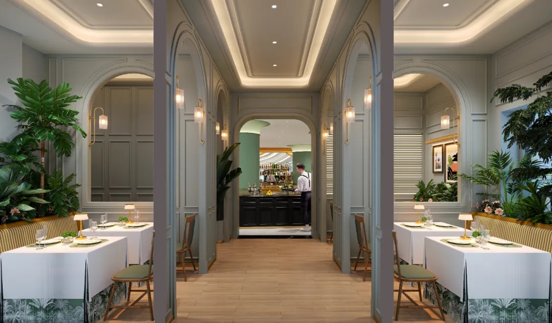 新時泰泰式特色餐廳改造裝修設(shè)計(jì)案例(圖9) 新時泰泰式特色餐廳改造裝修設(shè)計(jì)案例(圖9)