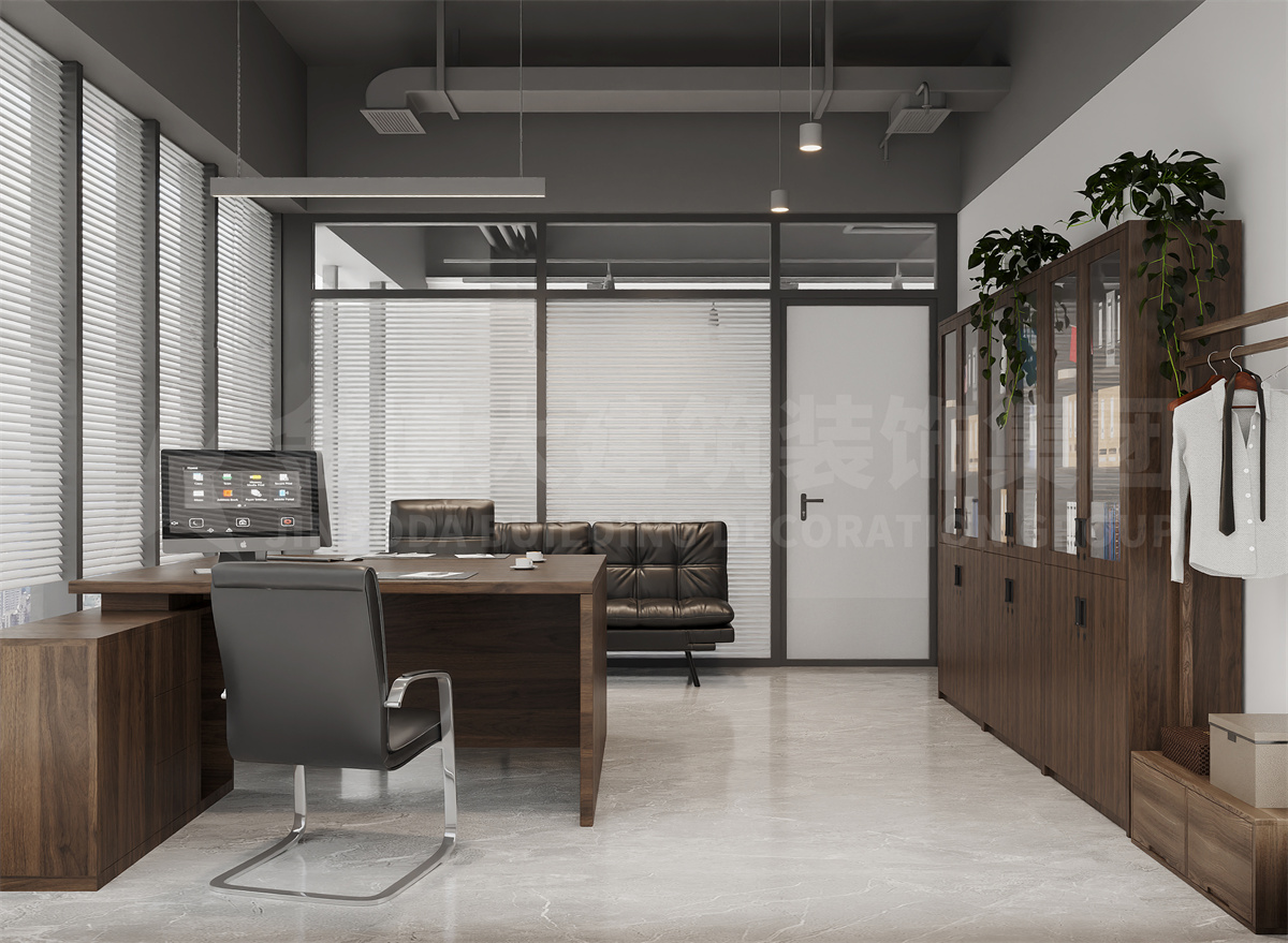 鄭州中能律師事務所裝修設計案例效果圖
