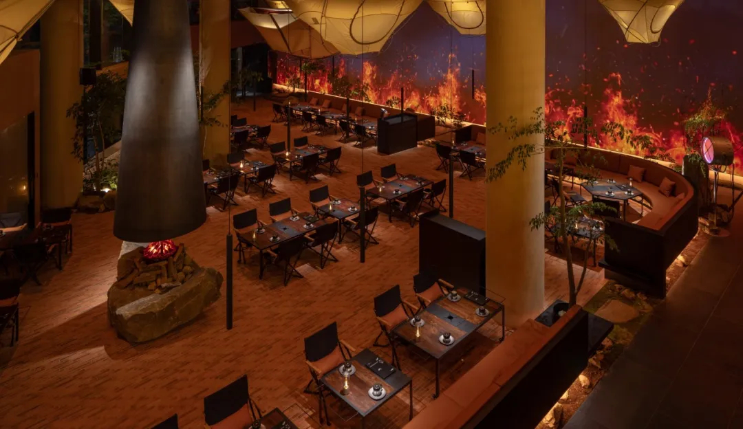 鄭州金博大推薦篝火旁·露營風(fēng)燒烤店裝修設(shè)計方案(圖6) 鄭州金博大推薦篝火旁·露營風(fēng)燒烤店裝修設(shè)計方案(圖6)