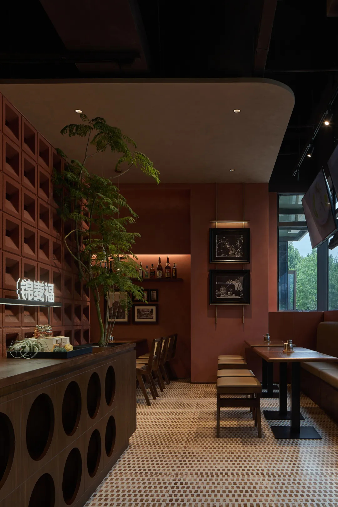 現(xiàn)代多元東方美學(xué)  鄭州錦麥?！っ骛^裝修設(shè)計(jì)方案(圖5)