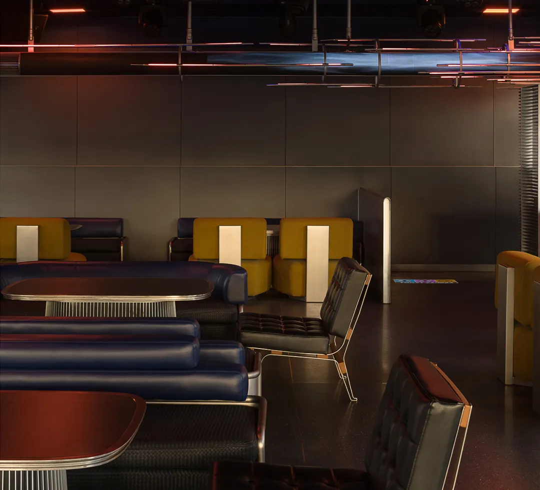 鄭州金博大推薦前衛(wèi)科技風小酒館裝修設計方案(圖7) 鄭州金博大推薦前衛(wèi)科技風小酒館裝修設計方案(圖7)