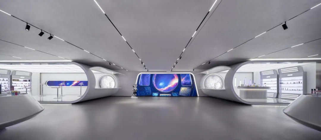 安特未來靈感艙化妝品企業(yè)展廳裝修設(shè)計(圖3) 安特未來靈感艙化妝品企業(yè)展廳裝修設(shè)計(圖3)